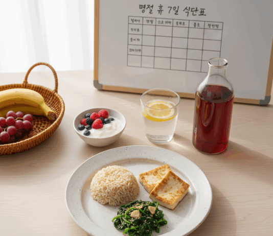 떡국과 전의 유혹을 이겨내라! ‘명절 후 7일’ 몸속 대청소 식단 가이드